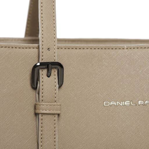 DANIEL RAY velká shopper kabelka na notebook 15,6" Lithgow DR18.1619.06 smetanová logo