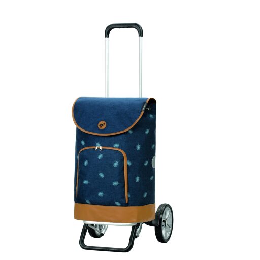 Andersen Nákupní taška na kolečkách ALU STAR SHOPPER® HOLM 115-162-90 modrá