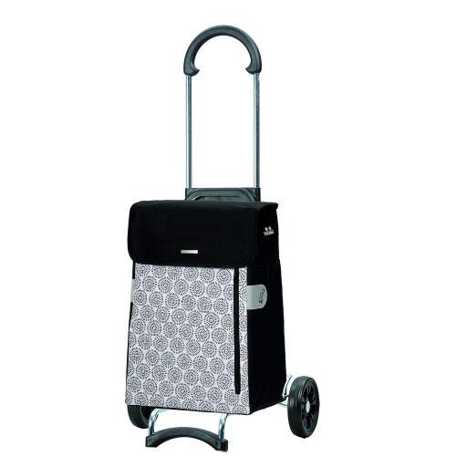 Andersen Nákupní taška na kolečkách s termopřihrádkou SCALA SHOPPER® MUNA 112-123-00 černo-bílá