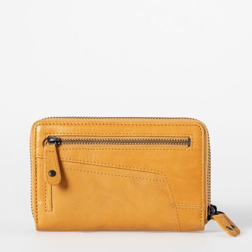 aunts&uncles Dámská kožená peněženka na zip RFID Grandma´s Luxury Club Betty 42215-3 žlutá zadní strana