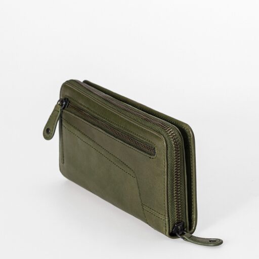aunts & uncles Dámská kožená peněženka velká RFID Grandma´s Luxury Club Betty 42210-70 olivově zelená - zadní strana