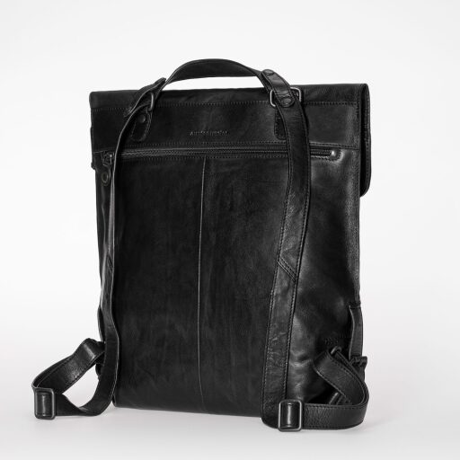 aunts & uncles Grandma´s Luxury Club Mrs. Apple Strudel Dámský kožený kabelkový batoh 2v1 40457-0 černý zadní strana