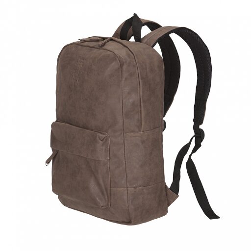 Školní batoh na notebook 15" ze syntetické kůže BestWay 40204-1200 hnědý