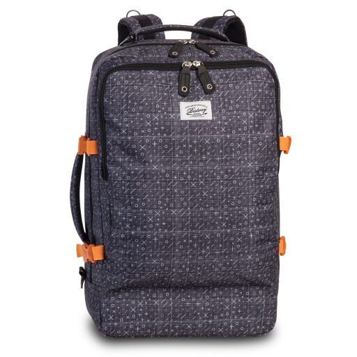 BestWay Příruční zavazadlo - palubní batoh 40252-1714 CABIN PRO PRINTS tmavě šedý se vzorkem