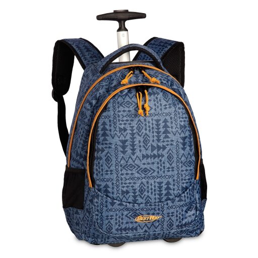 Školní batoh na kolečkách BestWay  40028-5300 šedo-modrý