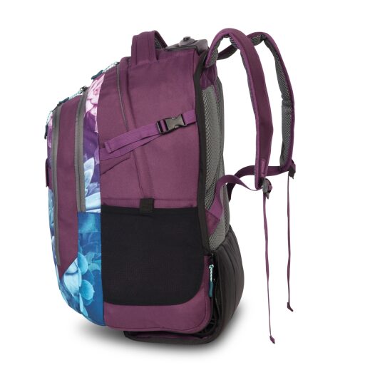 BestWay Školní batoh na kolečkách 40244-5821 modro-fialový