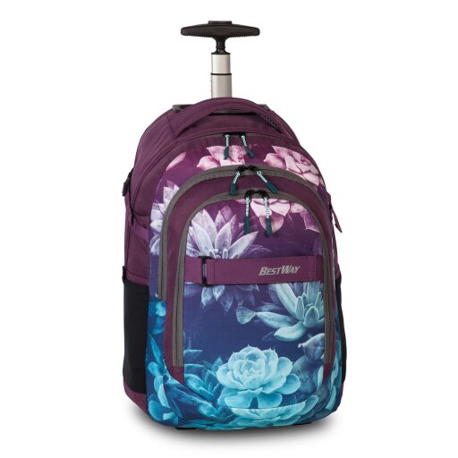  Školní batoh na kolečkách BestWay  40244-5821 modro-fialový 