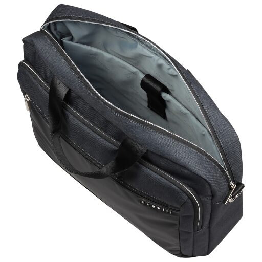 Bugatti Business taška na notebook 15" RFID Sera 49630213 černá/antracit vnitřní uspořádání
