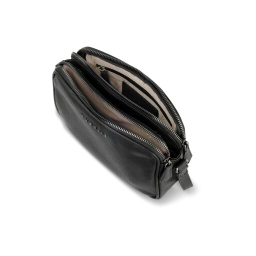 Bugatti Small Shoulder Bag 49480201 Dámská kožená kabelka černá