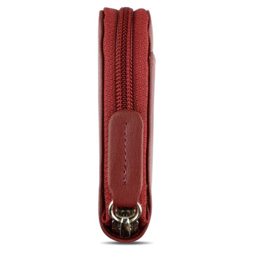 Dámská kožená peněženka RFID Bugatti Banda Zip Ladies Long Wallet 49133616 červená - boční strana