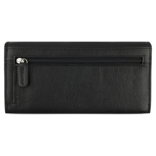 Elegantní dámská kožená peněženka s klopou Bugatti Banda Ladies Wallet 49133501 černá