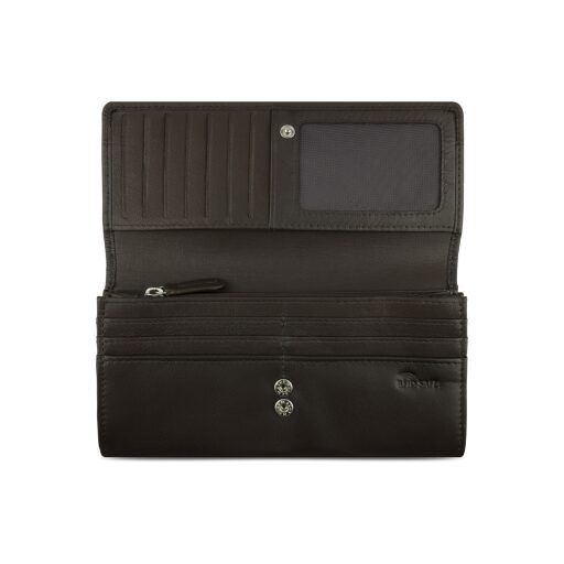 Bugatti Banda Ladies Wallet 49133502 Dámská kožená peněženka s klopou - otevřená