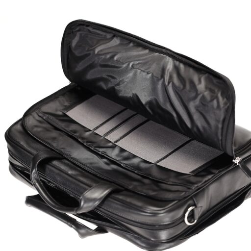 Bugatti Kožená business taška na notebook NEVADA 49549301 černá