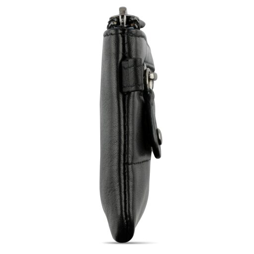 Bugatti Nome Kožené pouzdro na klíče RFID 49160601 černé - boční strana