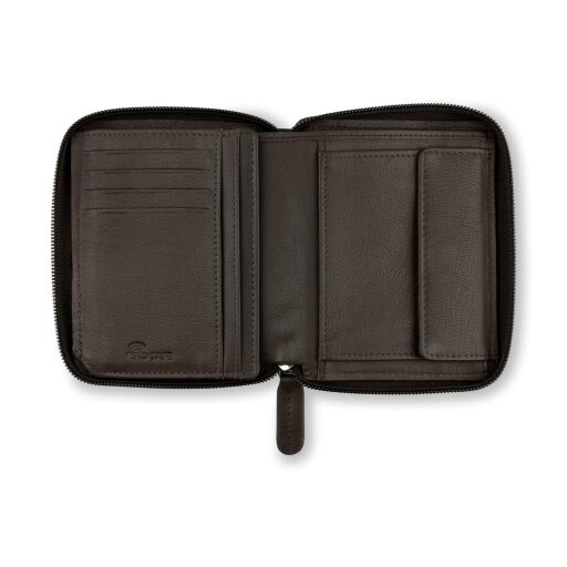 Bugatti Banda Kožená RFID peněženka na zip hnědá
