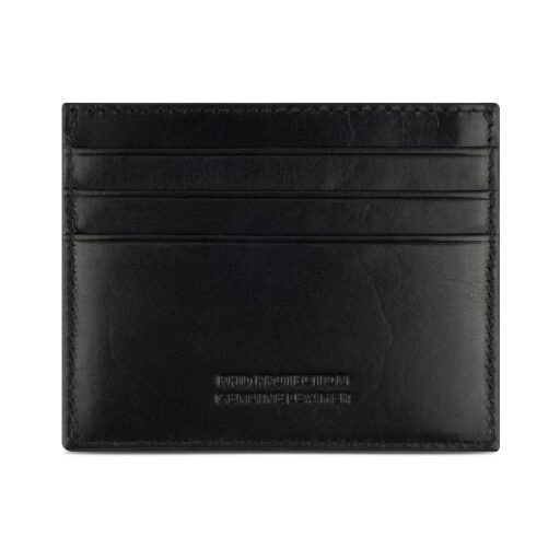 Bugatti Kožené pouzdro na karty RFID Nobile Card Case 49125001 černé - zadní strana