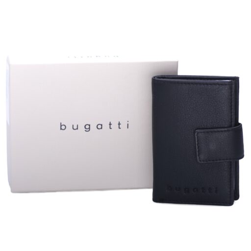 Bugatti Kožené pouzdro na platební karty Secure Deluxe 49140001 černé