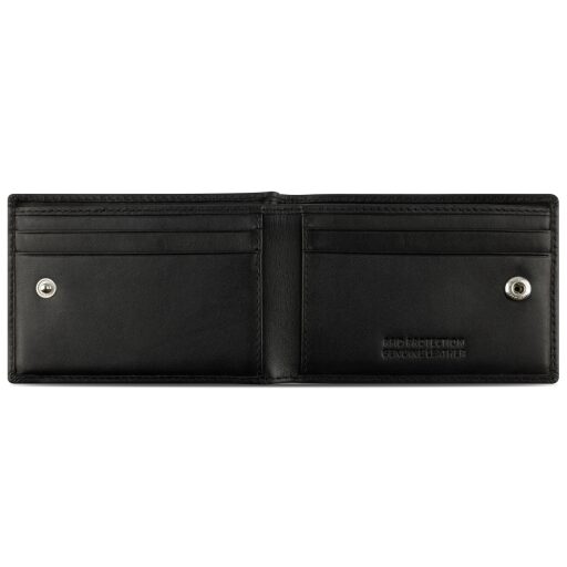 Bugatti mini peněženka Super Slim Mini Wallet RFID 49190501 černá otevřená
