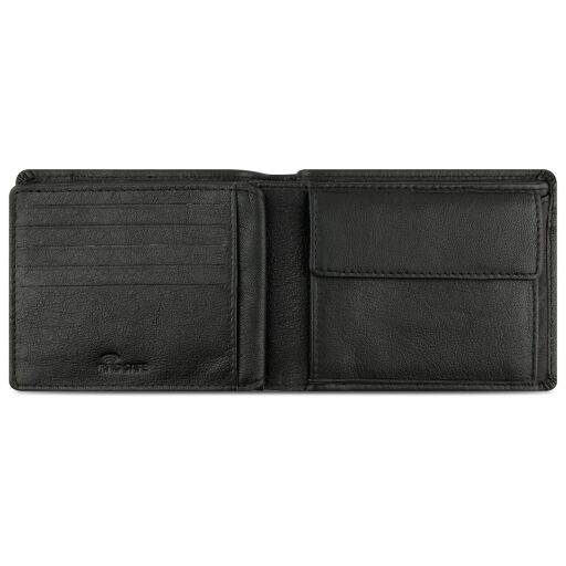 Pánská kožená peněženka RFID Bugatti Banda 49133301 černá - otevřená