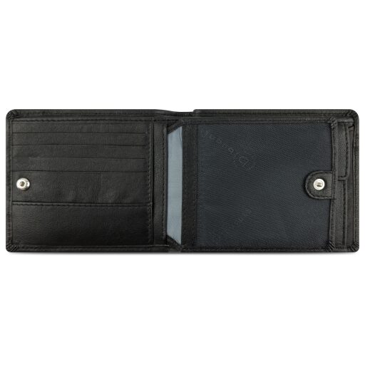 Pánská kožená peněženka RFID Bugatti Banda 49133301 černá - vnitřní uspořádání