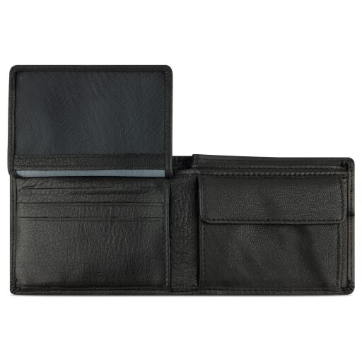 Pánská kožená peněženka RFID Bugatti Banda 49133001 černá - vnitřní uspořádání