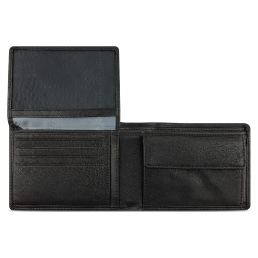 Bugatti Pánská kožená peněženka RFID Banda Wallet With Flap 49133201 černá - sloty na karty a síťovaná přihrádka