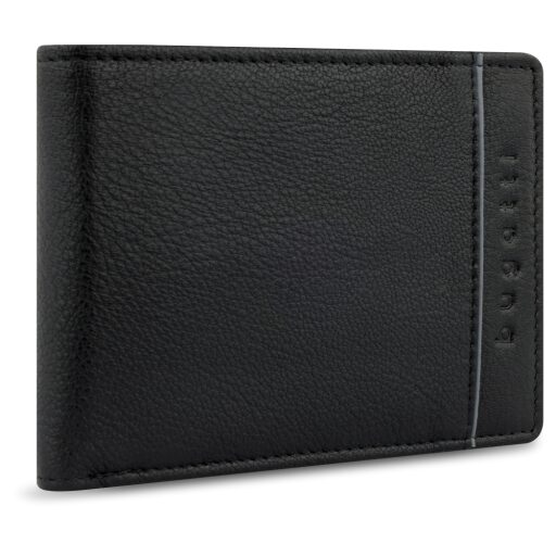 Bugatti Pánská kožená peněženka RFID Banda Wallet With Flap 49133201 černá