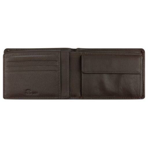 Bugatti Pánská kožená peněženka RFID Banda Wallet With Flap 49133202 hnědá - otevřená