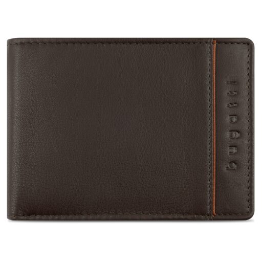 Bugatti Pánská kožená peněženka RFID Banda Wallet With Flap 49133202 hnědá - přední strana peněženky