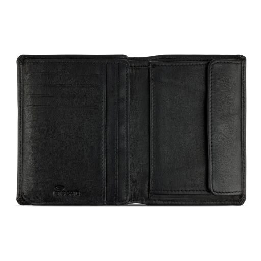 Pánská kožená peněženka RFID Bugatti Bomba COIN WALLET COMBI STYLE WITH FLAP 49135101 černá