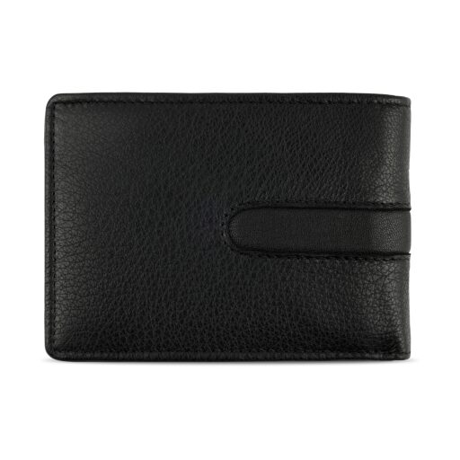 Pánská peněženka BUGATTI BOMBA COIN WALLET COMBI STYLE WITH FLAP 49135201 černá - zadní strana