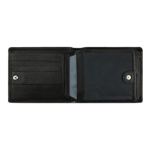 Pánská kožená peněženka RFID Bugatti Bomba Combi Wallet 49135301 černá - otevřená