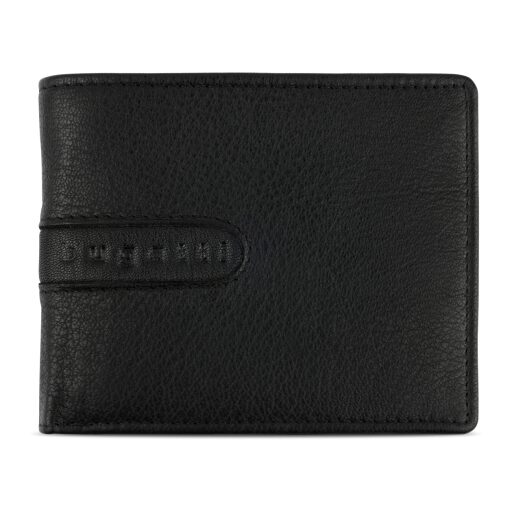 Pánská kožená peněženka RFID Bugatti Bomba Combi Wallet 49135301 černá - přední strana