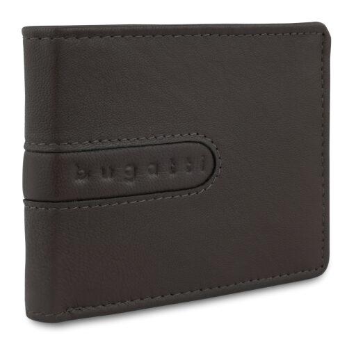 Malá pánská kožená peněženka RFID Bugatti Bomba Small Wallet 49135002 hnědá