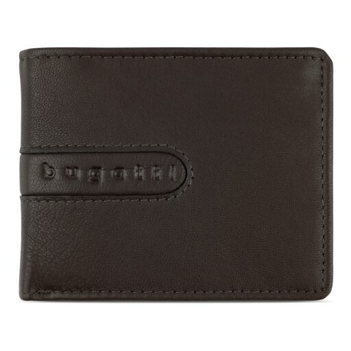 Pánská kožená peněženka RFID Bugatti Bomba Small Wallet 49135002 hnědá