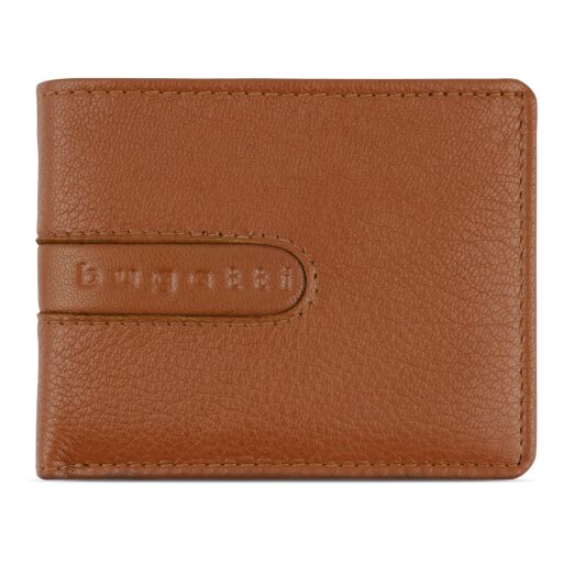 Pánská kožená peněženka RFID BUGATTI BOMBA COIN WALLET WITH FLAP 49135007 koňaková