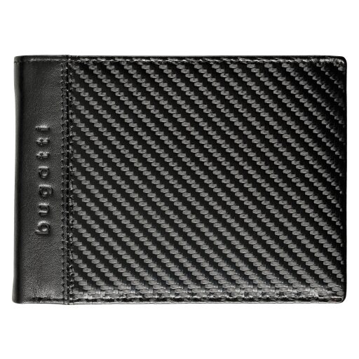 Bugatti Pánská kožená peněženka RFID Comet 49220401 černá