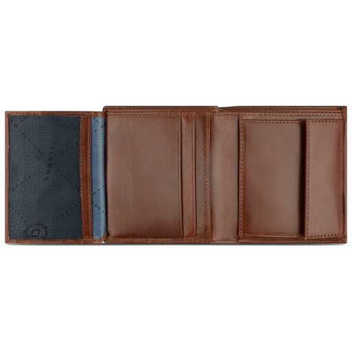 Pánská kožená peněženka RFID Bugatti Nobile Small Vertical Wallet With Flap 49125307 koňaková