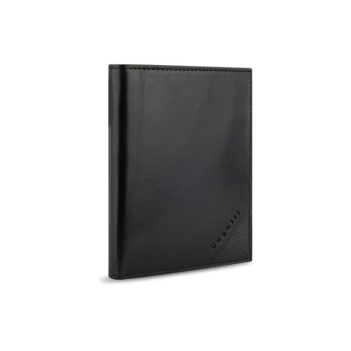 Bugatti Nobile Vertical Wallet With Flap RFID Pánská kožená peněženka 49125501 černá