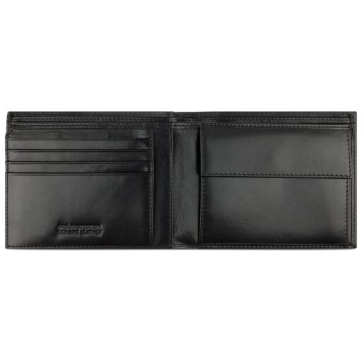 Bugatti Nobile Wallet With Flap RFID Pánská kožená peněženka 49125401 černá - otevřená