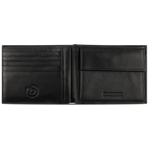 Pánská kožená RFID peněženka Bugatti Nome Wallet With Flap 49160101 černá - vnitřní členění