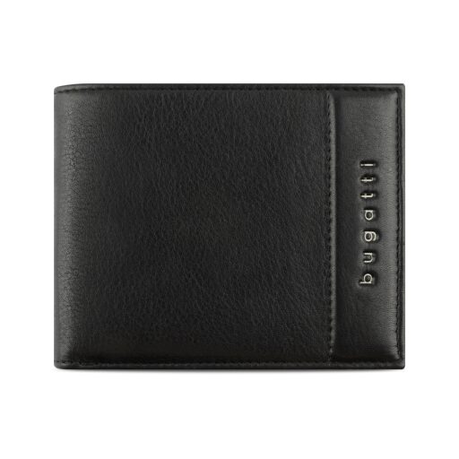 Pánská kožená RFID peněženka Bugatti Nome Wallet With Flap 49160101 černá - přední strana