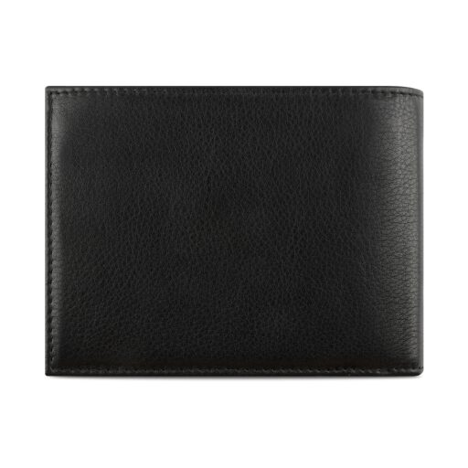 Pánská kožená RFID peněženka Bugatti Nome Horizontal Wallet With Flap & Zip 49160901 černá - zadní strana