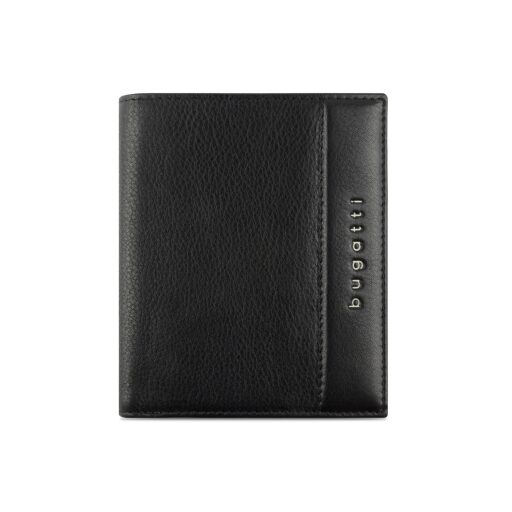 Pánská kožená RFID peněženka Bugatti Nome Vertical Wallet With Flap 49160801 černá - přední strana