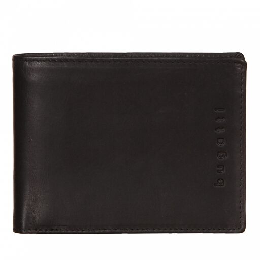 Pánská kožená peněženka Bugatti RFID Romano 49399301 černá 