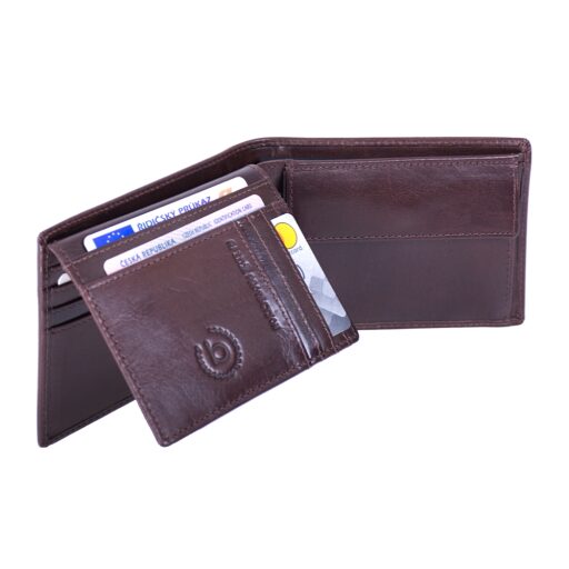 Bugatti Pánská kožená peněženka RFID Romano 49399302 hnědá