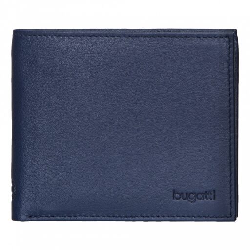 Pánská kožená peněženka Bugatti SEMPRE 49117905 modrá 