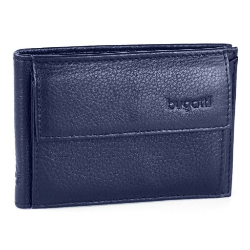 Pánská kožená peněženka Bugatti SEMPRE 49118005 modrá 