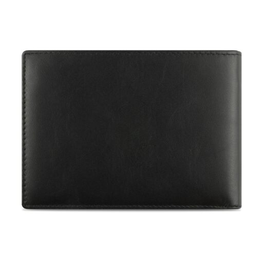 Bugatti Pánská kožená peněženka Super Slim Wallet With Flap RFID 49190301 černá - zadní strana
