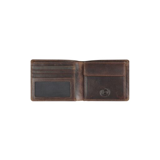 Bugatti Pánská kožená peněženka Woven 49611518 hnědá